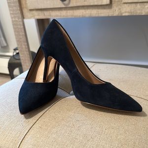 Essex Lane Navy suede heel